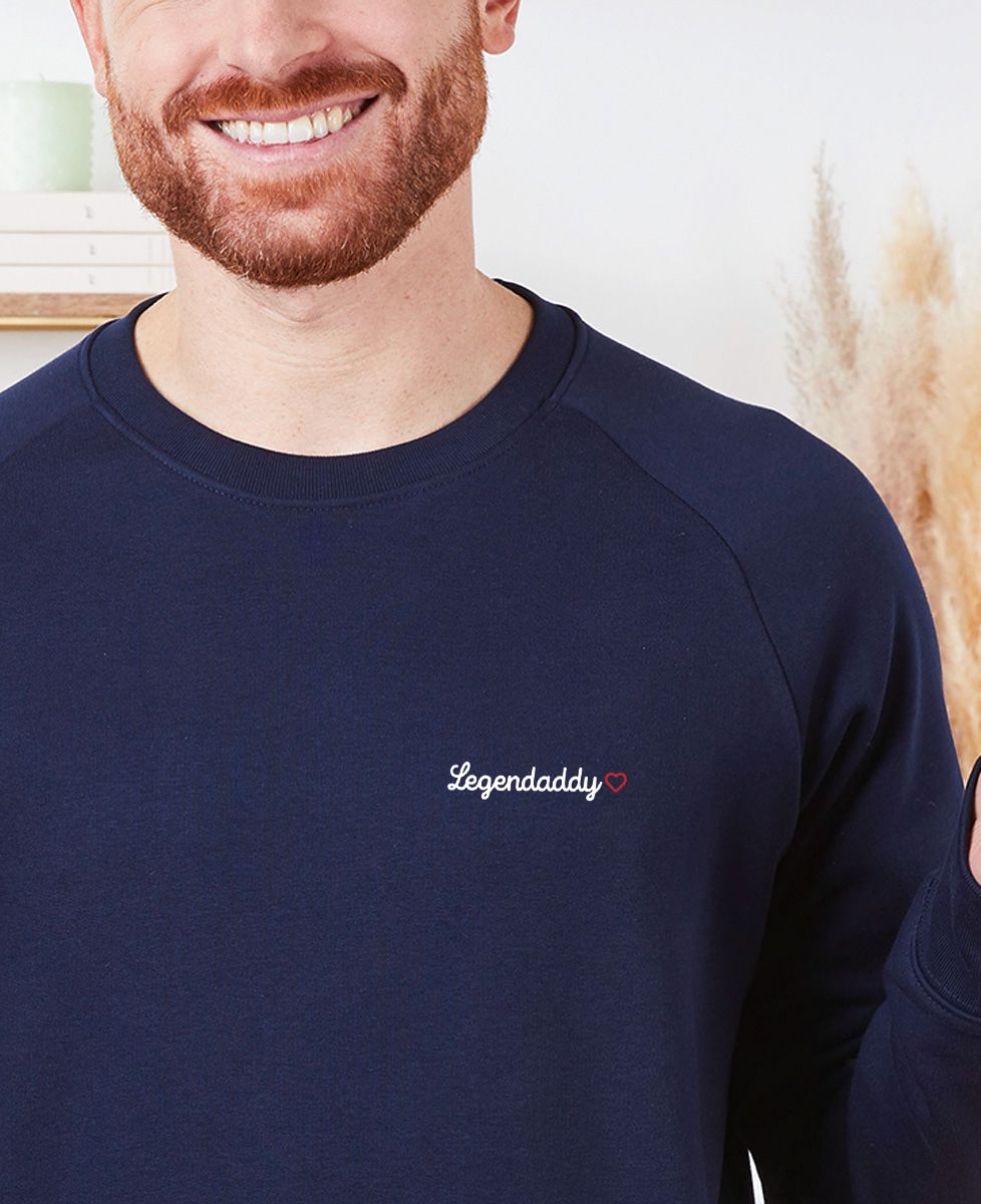 Men's sweatshirt Legendaddy (embroidered) - Gifts for Dad