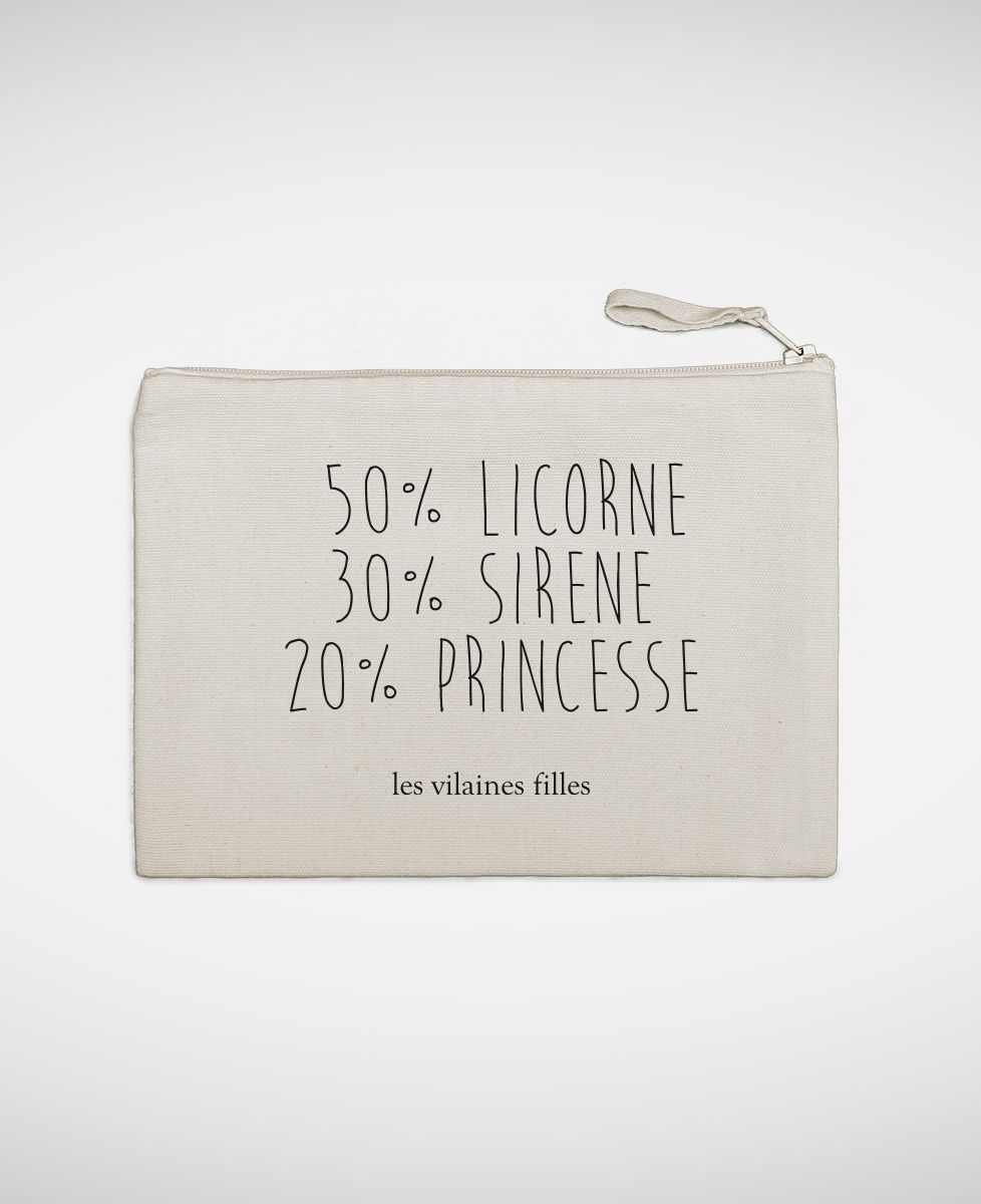 Pochette 50% licorne
