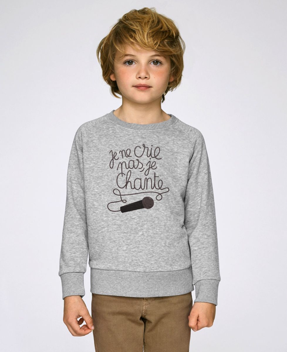 Sweatshirt enfant Je chante