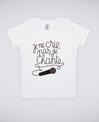 T-Shirt bébé Je chante