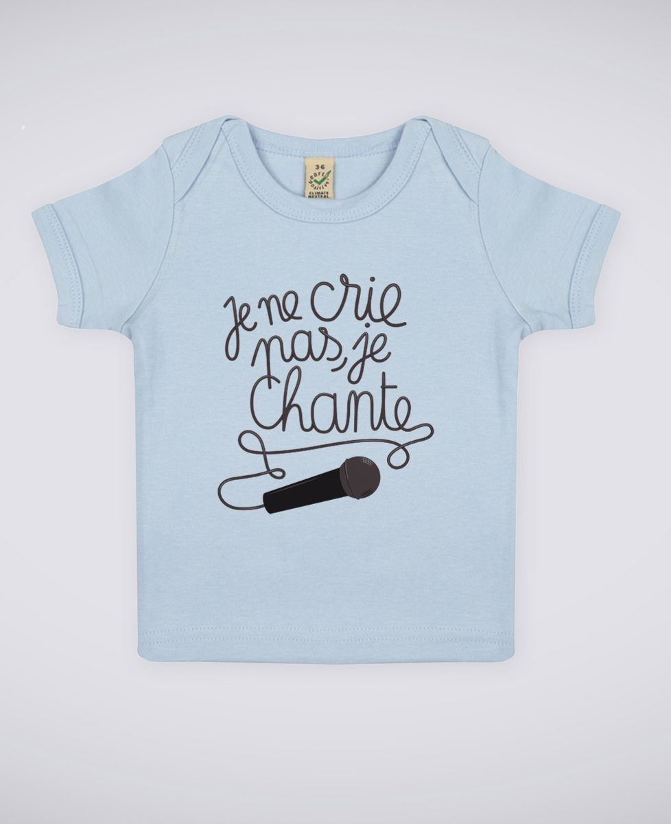 T-Shirt bébé Je chante