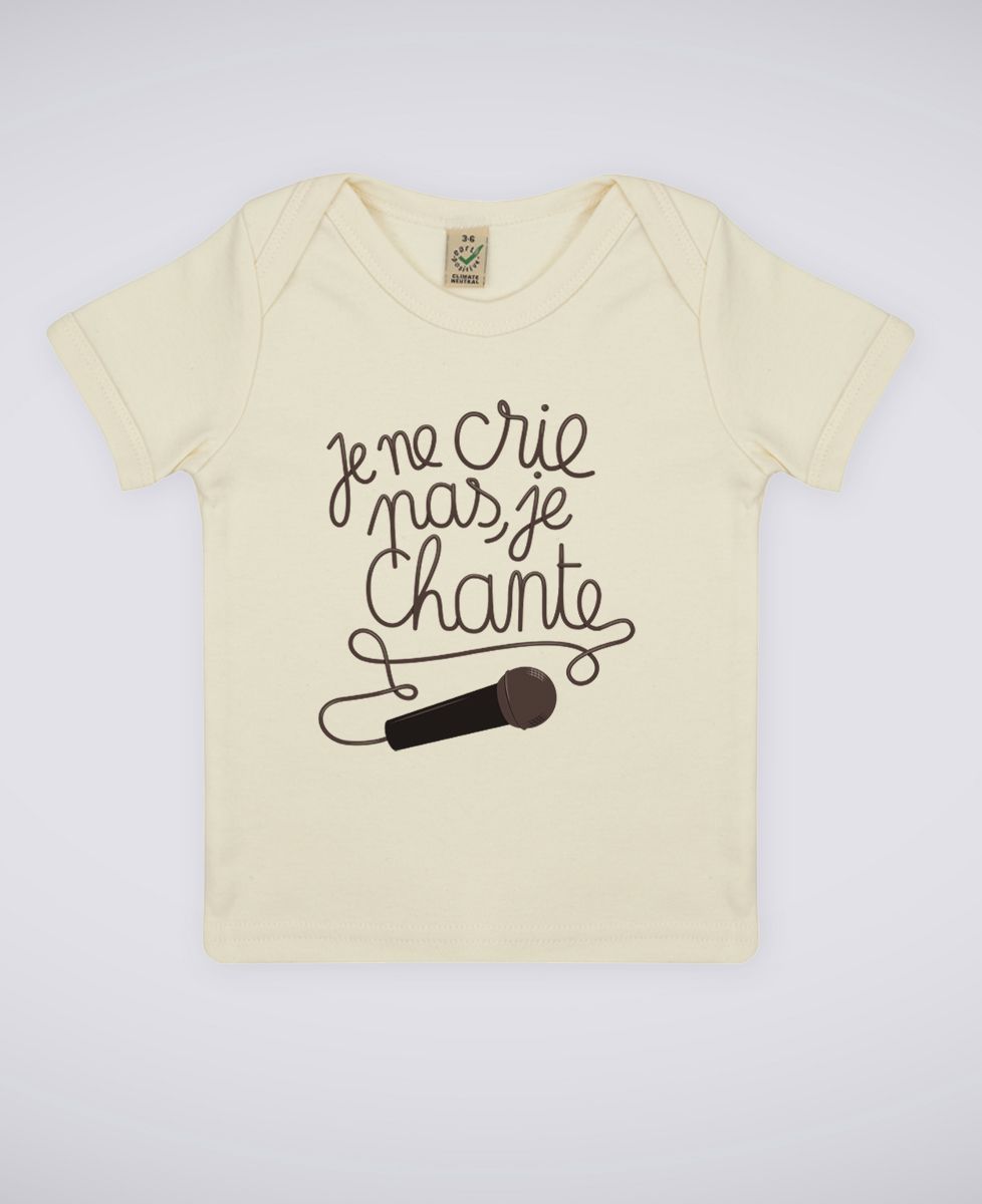 T-Shirt bébé Je chante