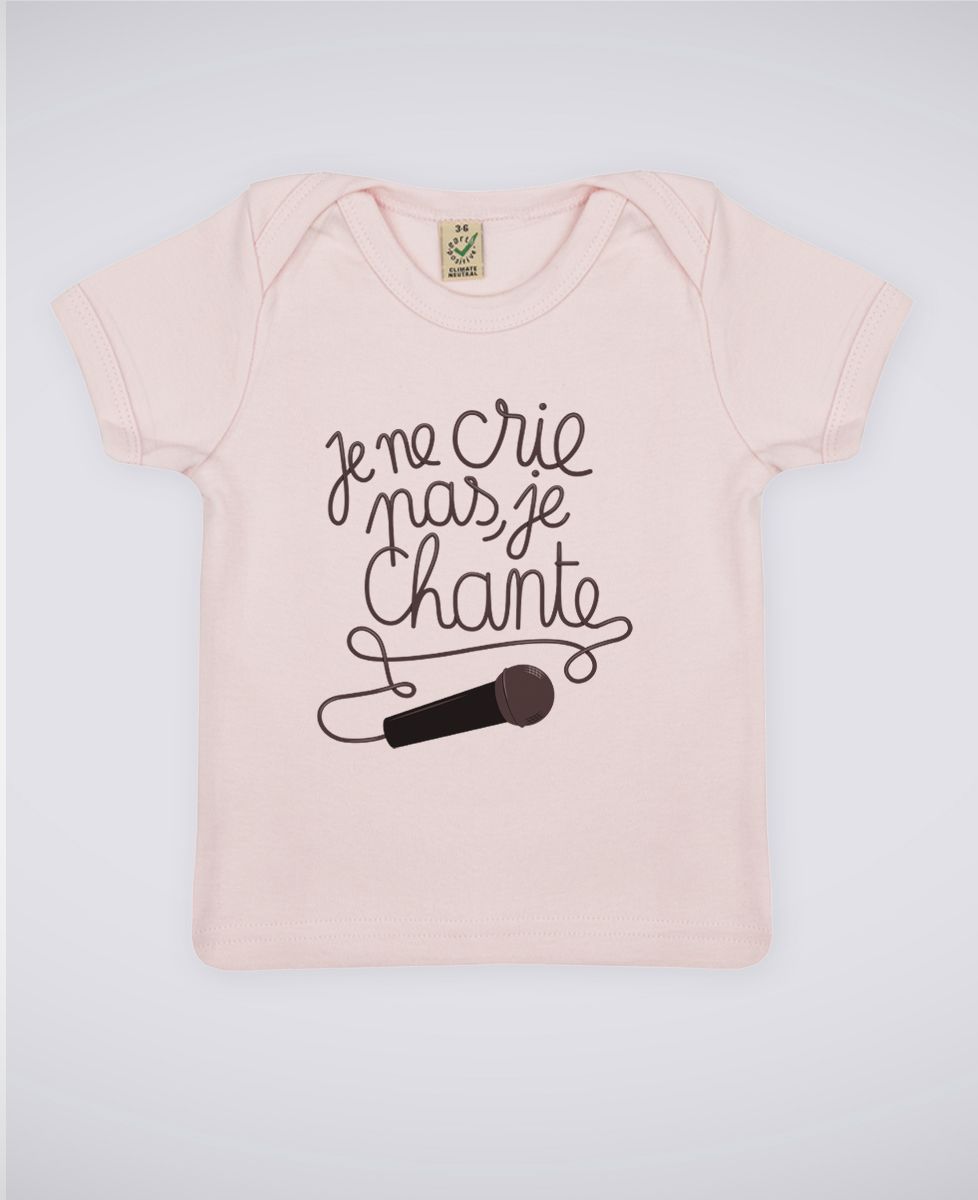 T-Shirt bébé Je chante