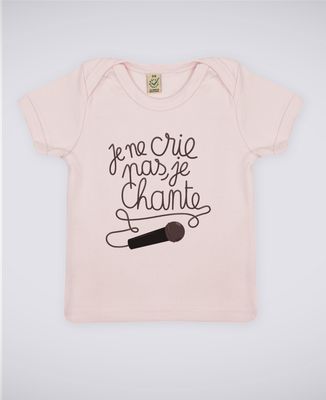 T-Shirt bébé Je chante