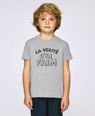 T-Shirt enfant La vérité j'ai faim
