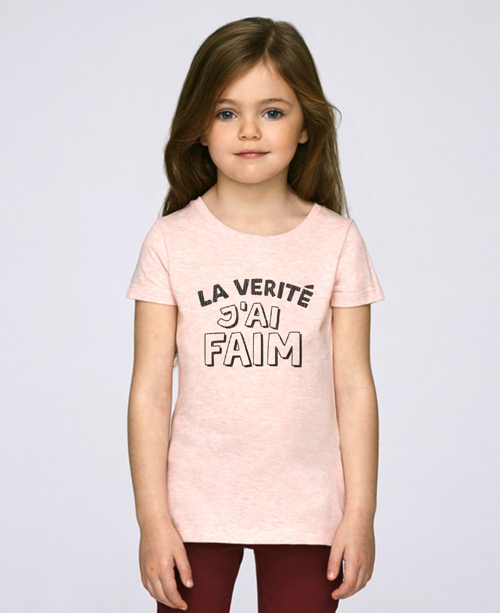 T-Shirt enfant La vérité j'ai faim