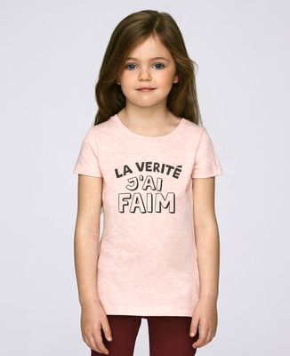 T-Shirt enfant La vérité j'ai faim