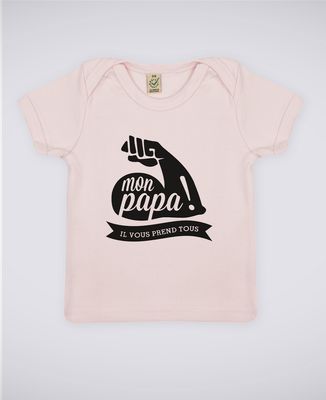 T Shirt Bebe Mon Papa L Monsieur Tshirt Kids