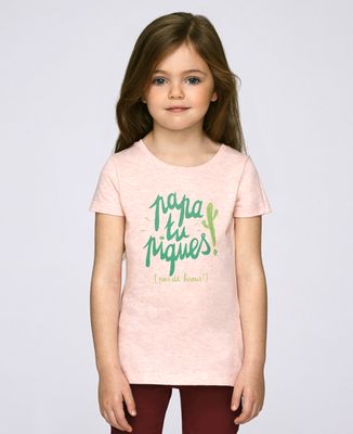 T-Shirt enfant Papa tu piques
