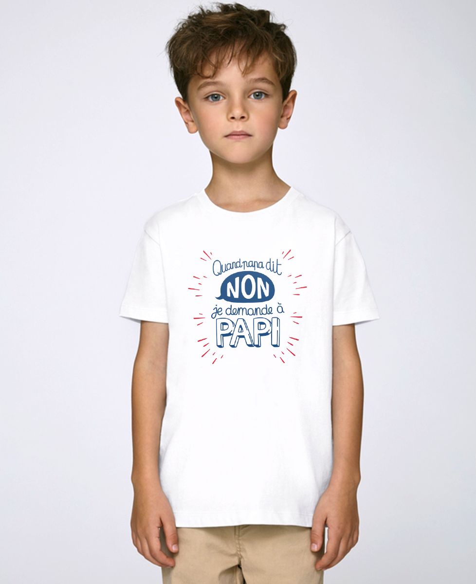 T-Shirt enfant Quand Papa dit non