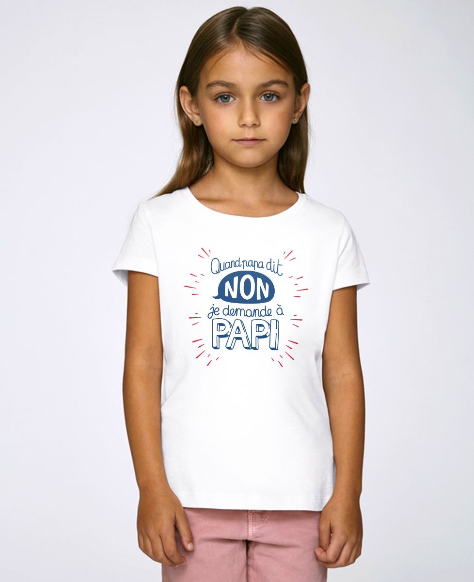 T-Shirt enfant Quand Papa dit non