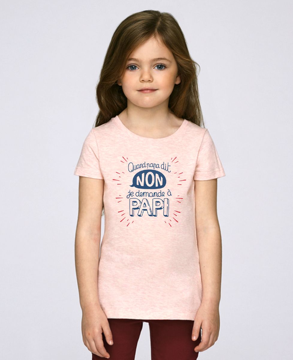 T-Shirt enfant Quand Papa dit non