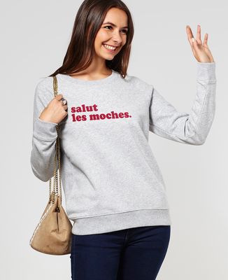 Sweatshirt femme Salut les moches - Cadeaux Couple