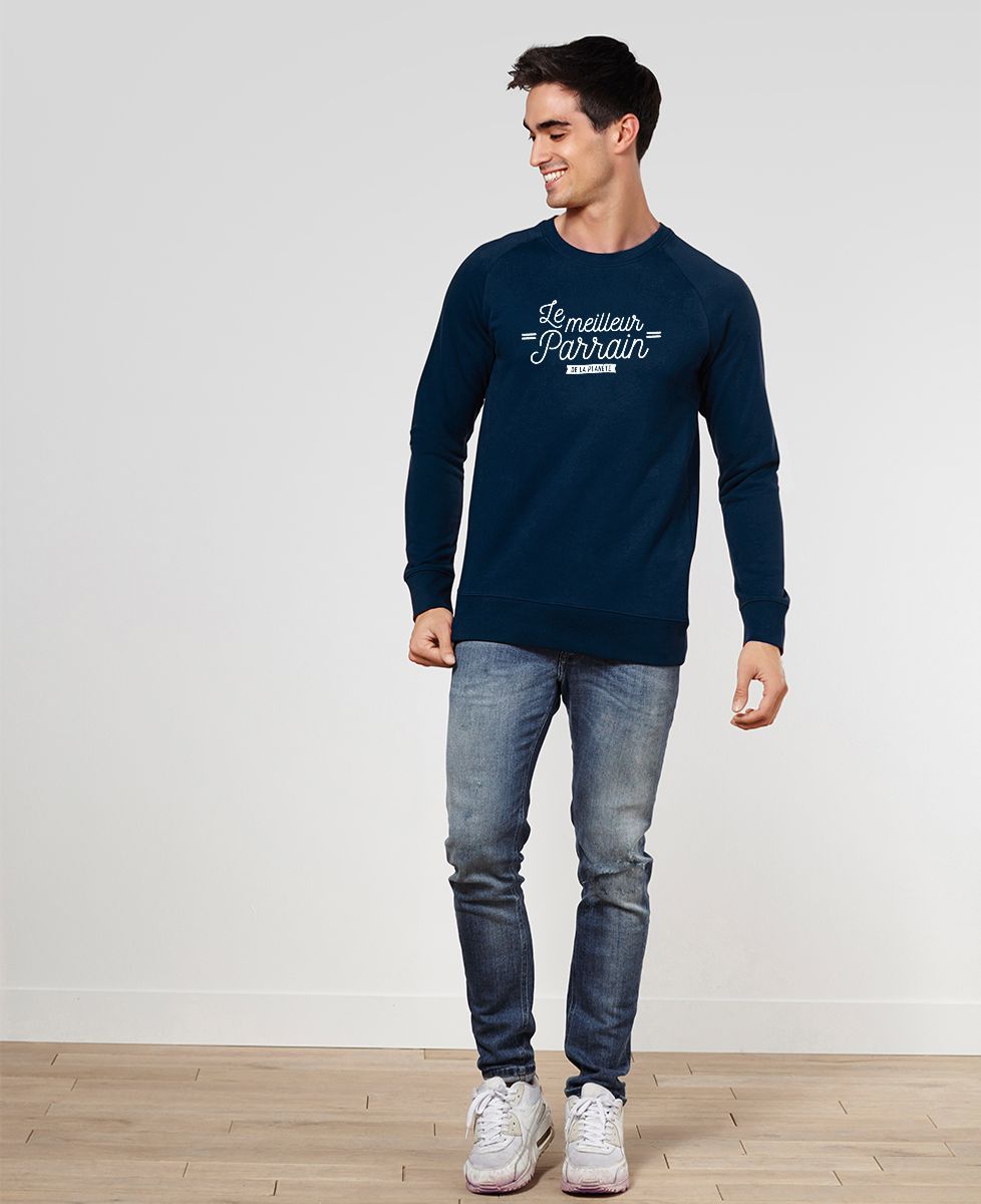 Sweatshirt homme Le meilleur parrain