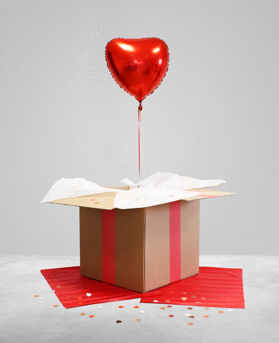 Coffret Ballon coeur + T-Shirt l'homme idéal