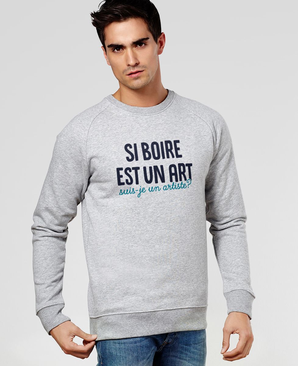 Sweatshirt homme Suis-je un artiste - Apéro