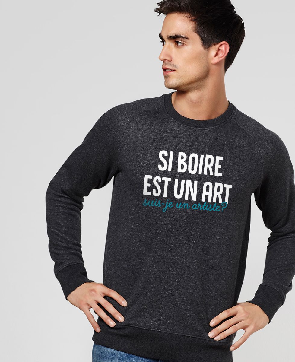 Sweatshirt homme Suis-je un artiste