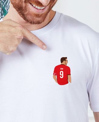 Heren-T-shirt Gepersonaliseerde voetballer - Sport, Geschenken voor papa, Voetbal