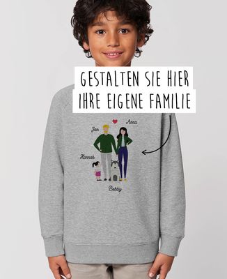 Sweatshirt Kind individualisierte Familie - Papa-Geschenke, Geschenke Mama, Werdende Mutter/Vater