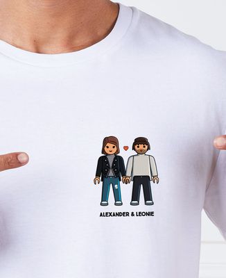 T-Shirt für Männer individualisiertes Spielzeugpaar - Geschenke für Paare