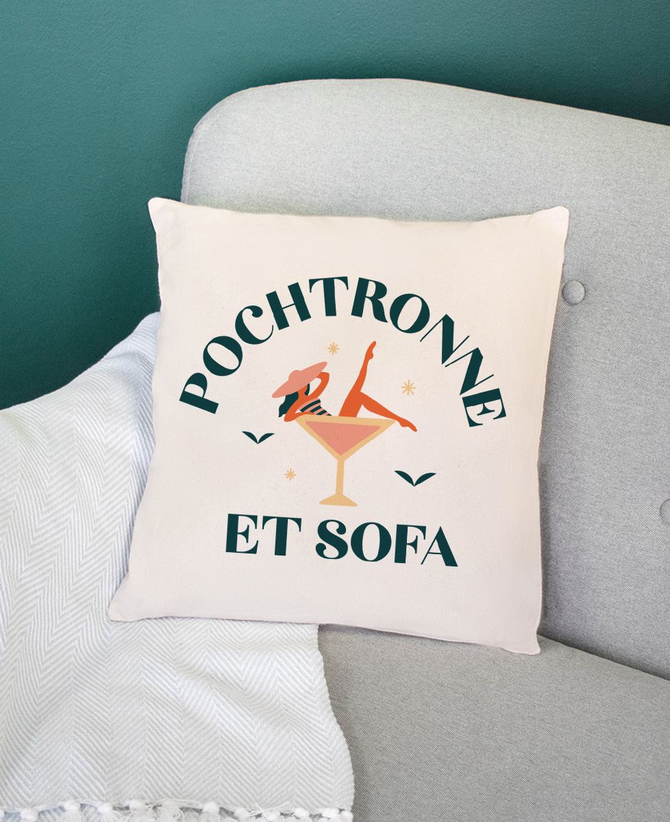 Coussin Pochtronne et sofa - Apéro