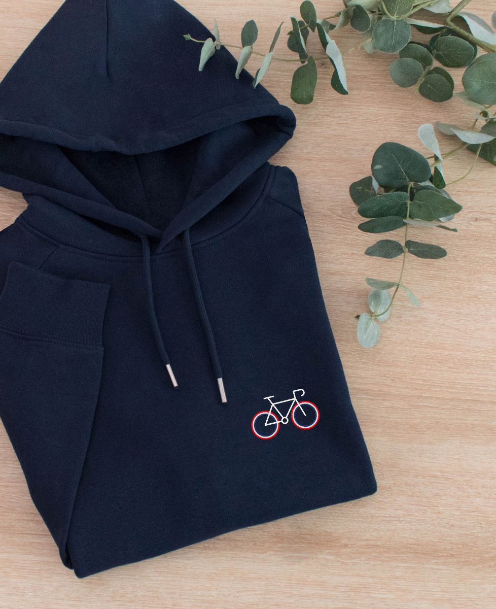 Hoodie voor dames Nederlandse fiets (geborduurd) - Sport, Fiets