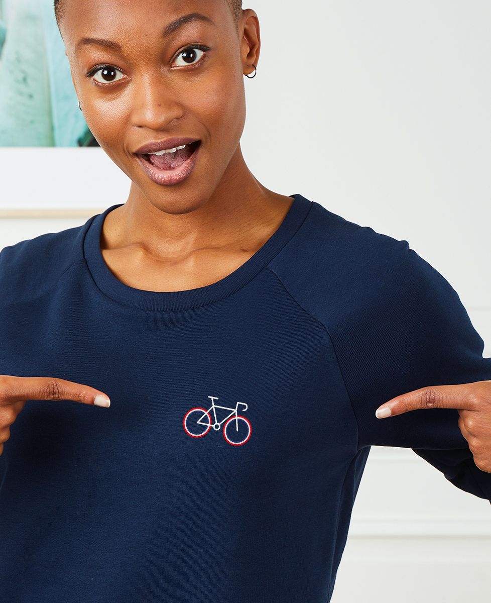 Dames sweatshirt Nederlandse fiets (geborduurd) - Sport, Fiets