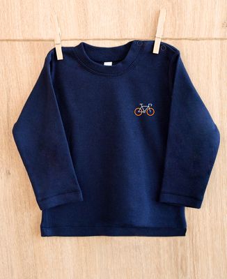 T-shirt voor baby Belgische fiets (geborduurd) - Sport, Fiets