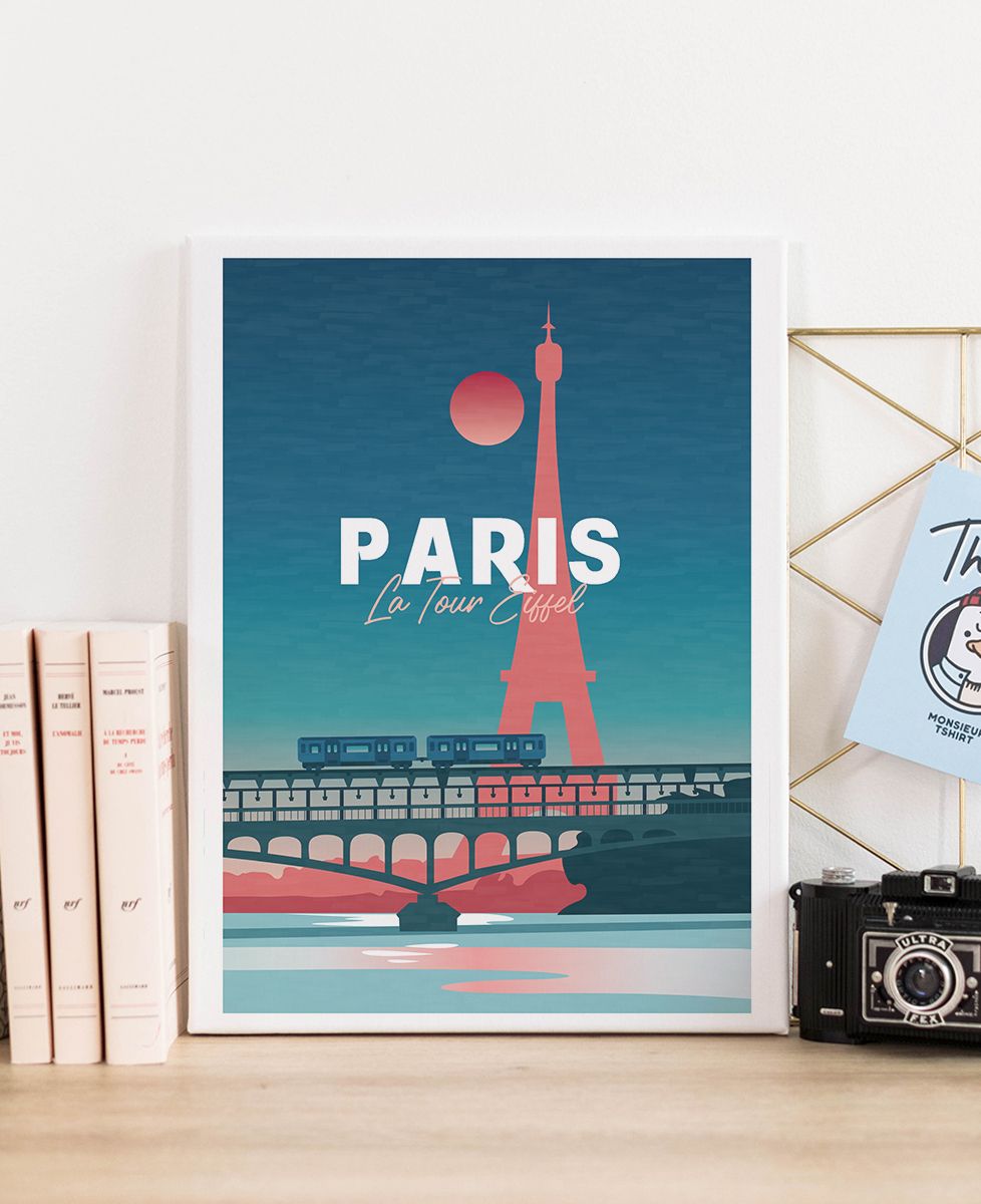 Impression sur toile Paris