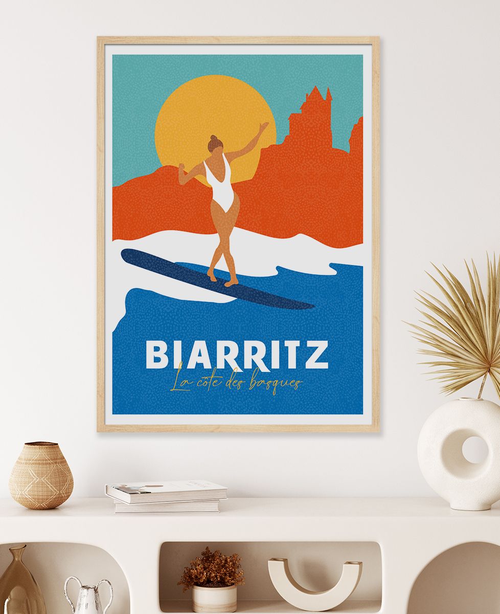 Affiche Biarritz