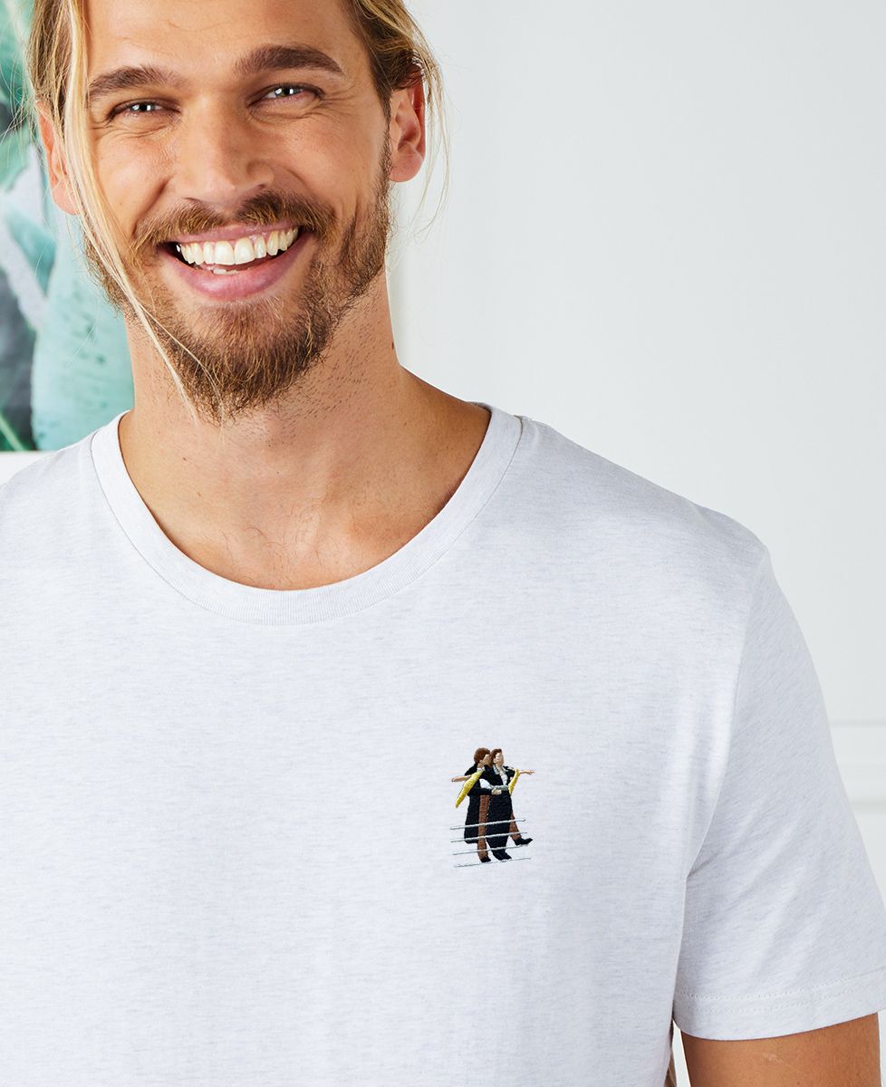 Heren-T-shirt Titanic (geborduurd) - Films en series