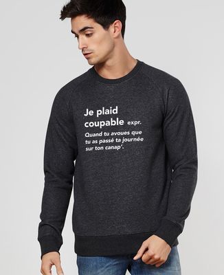 Sweatshirt homme Je plaid coupable