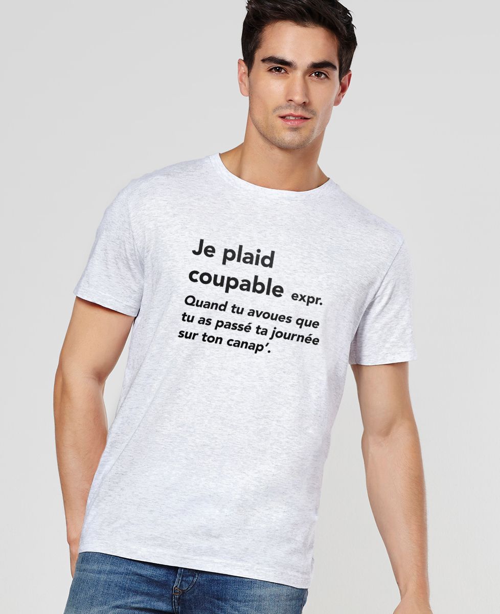 T-Shirt homme Je plaid coupable