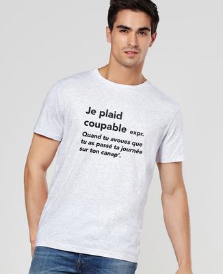T-Shirt homme Je plaid coupable