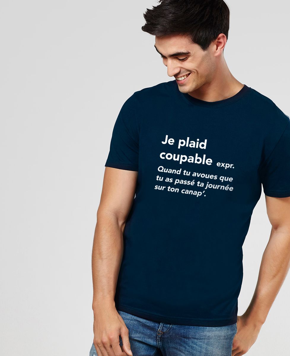 T-Shirt homme Je plaid coupable