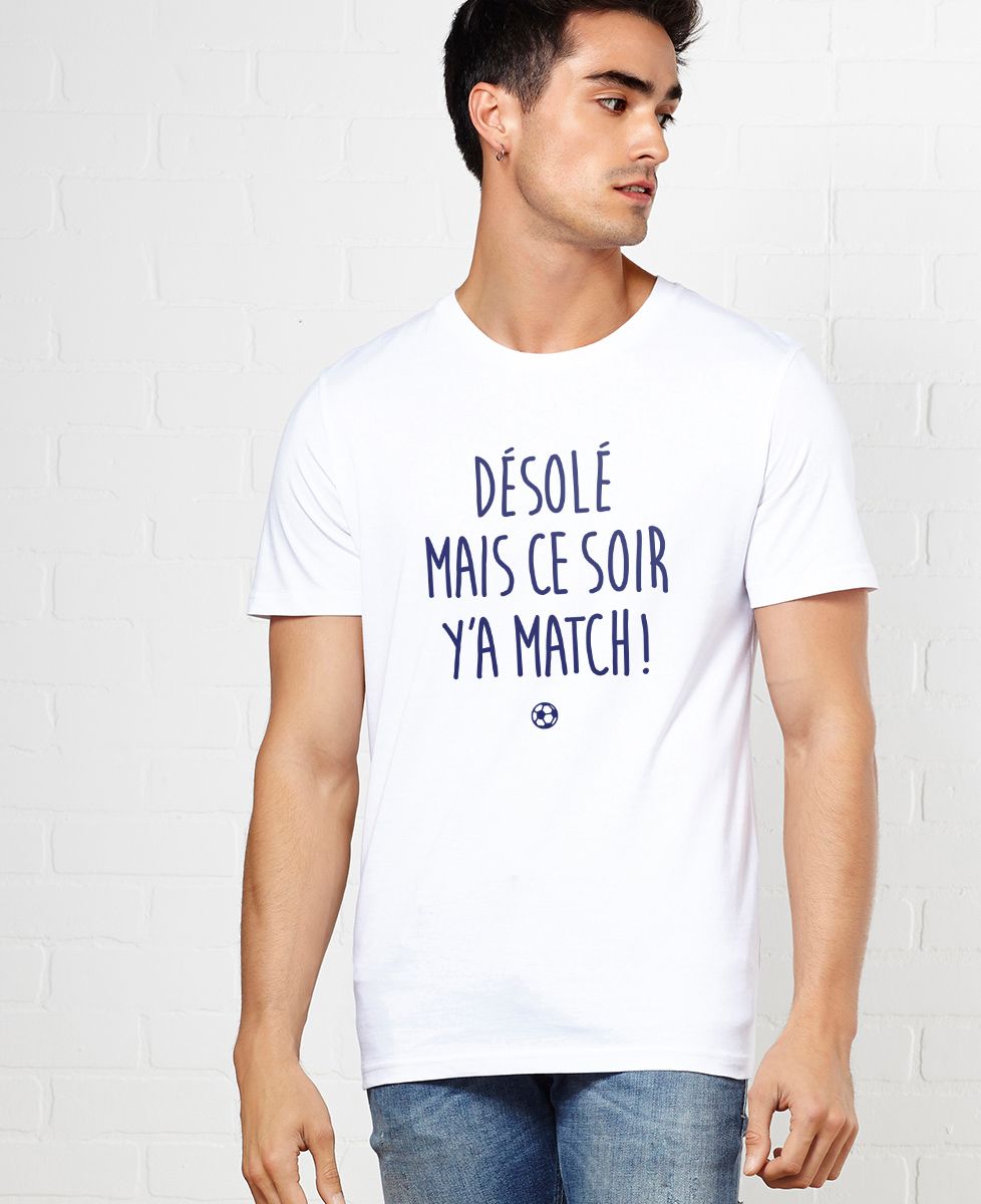 T-shirt homme Y'a match - Sport, Apéro, Football, Rugby