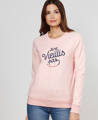 Sweatshirt femme Je ne vieillis pas