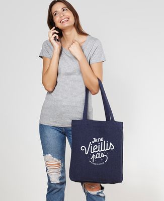 Tote bag Je ne vieillis pas