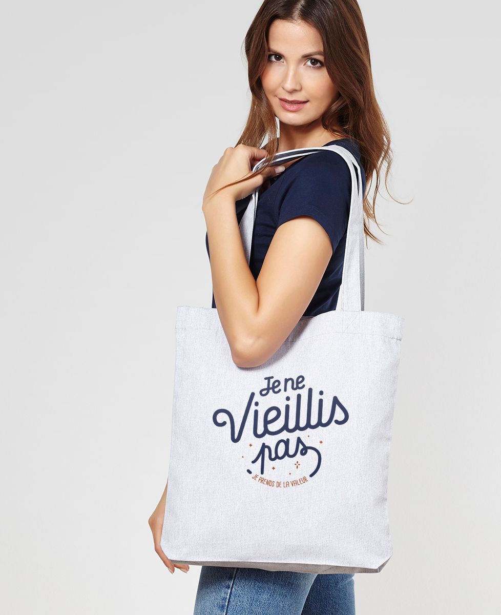 Tote bag Je ne vieillis pas