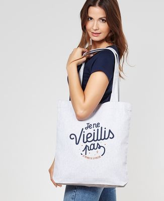 Tote bag Je ne vieillis pas