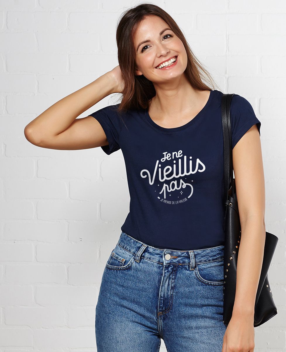 T-Shirt femme Je ne vieillis pas