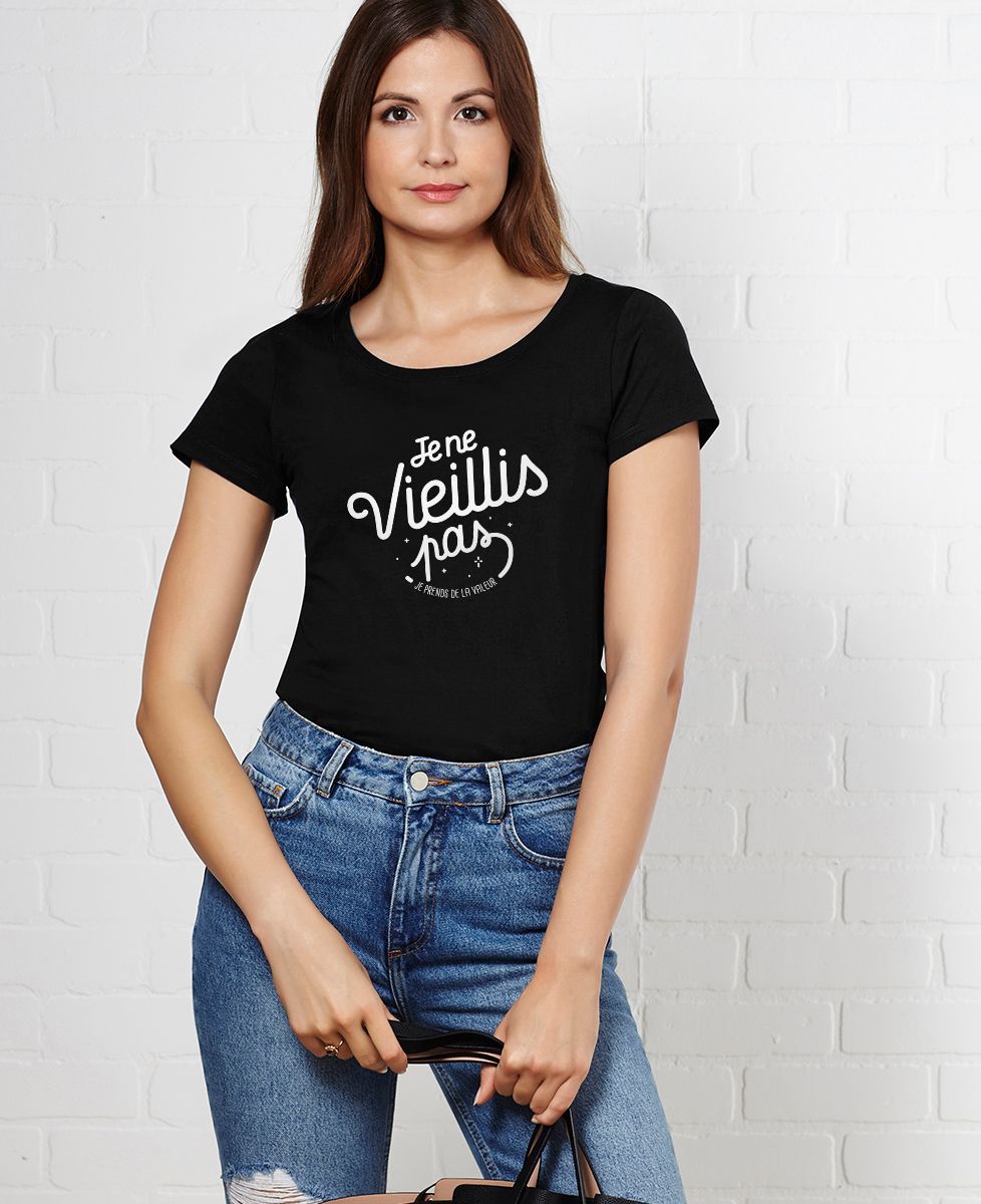 T-Shirt femme Je ne vieillis pas