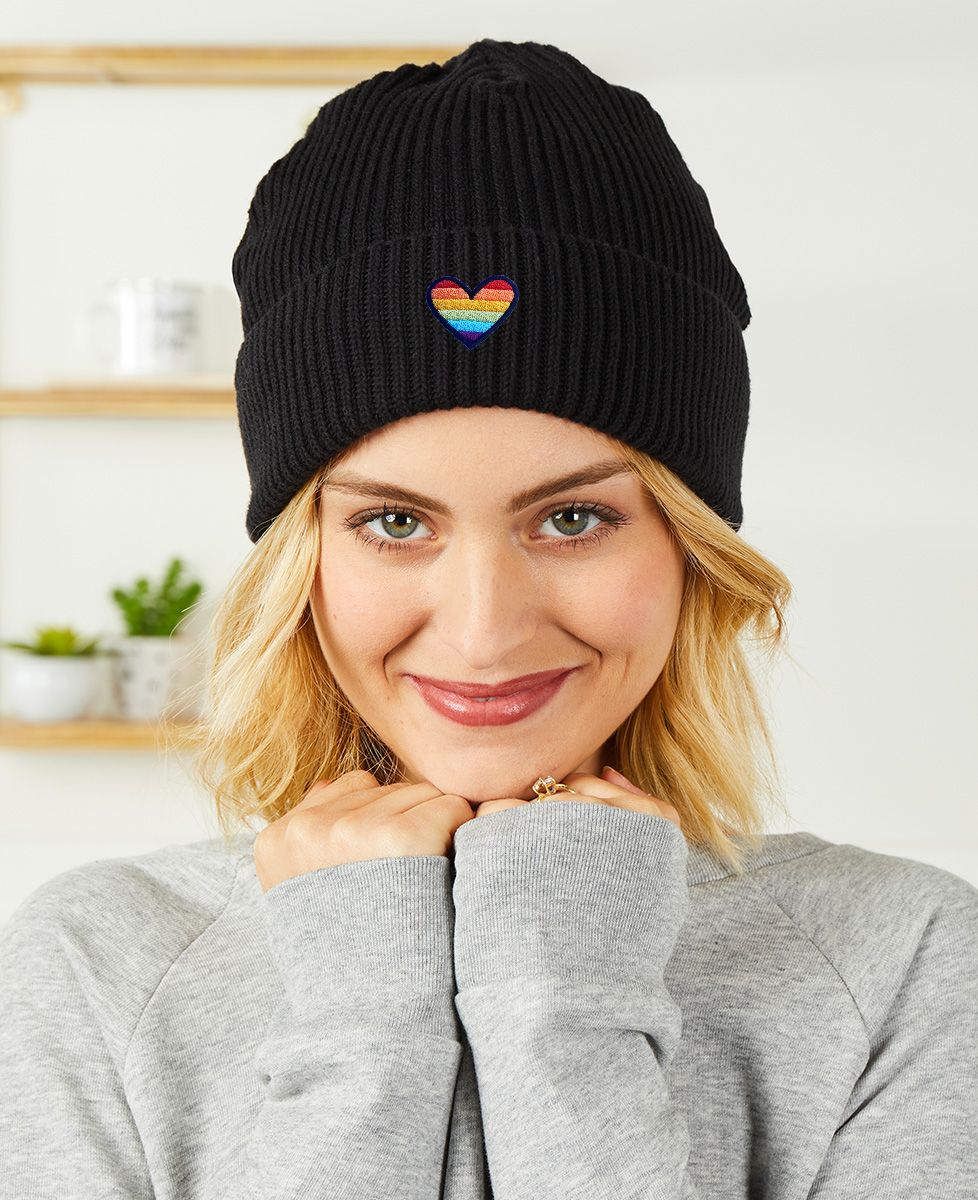 Mütze LGBT-Herz (gestickt) - Geschenke für Paare