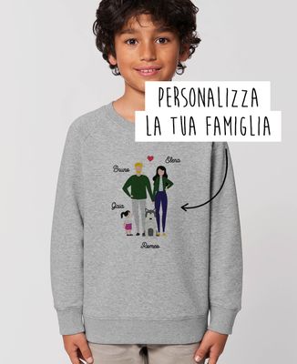Felpa bambino Famiglia personalizzata - Regali per papà, Regali per la mamma, Mamma/Papà futuro