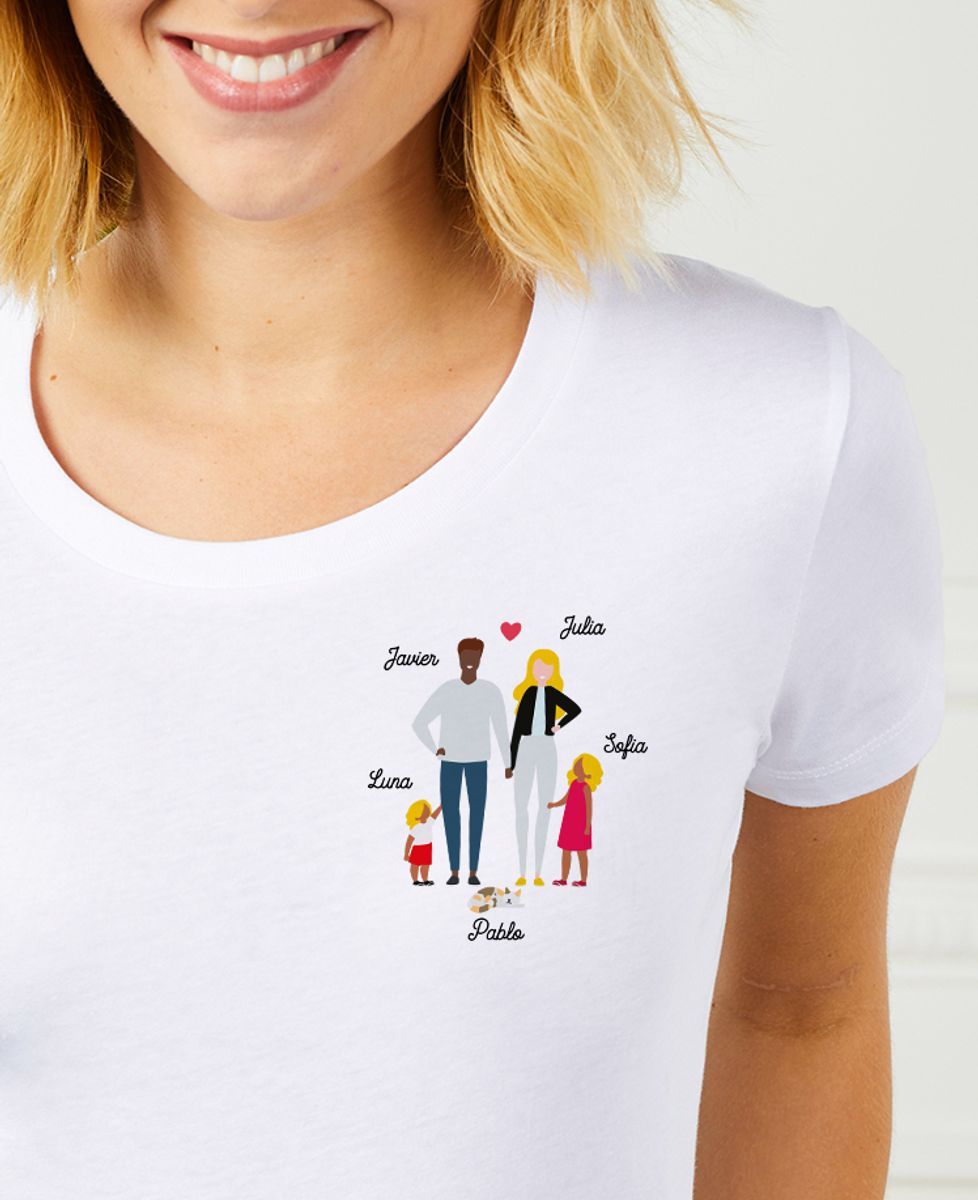 Camiseta de mujer Familia personalizada Madame TSHIRT