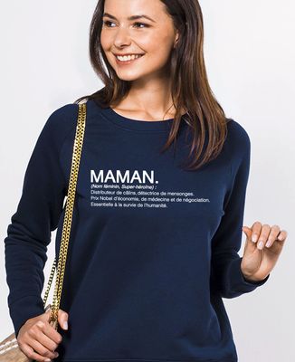 Sweatshirt femme Maman définition