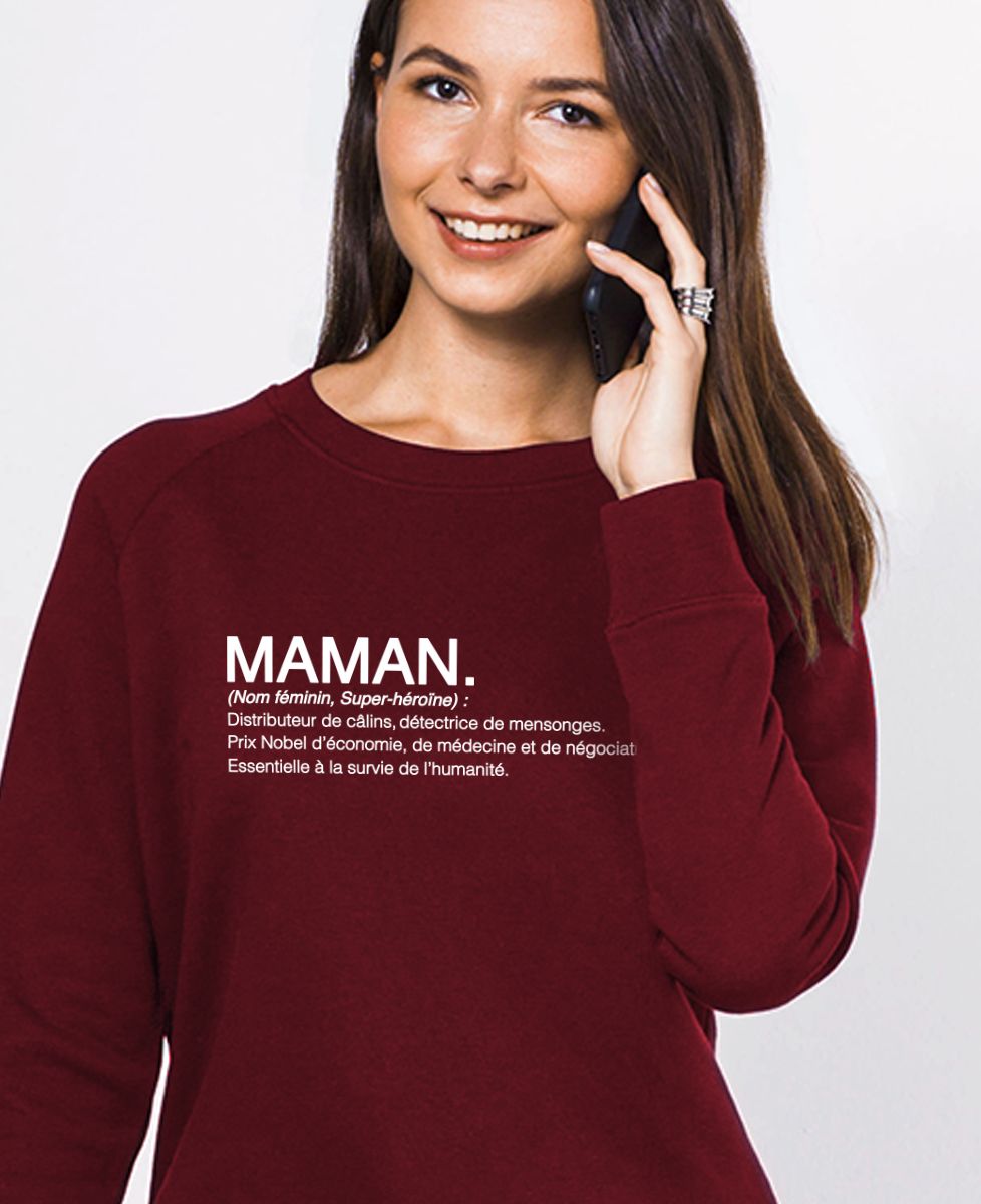 Sweatshirt femme Maman définition