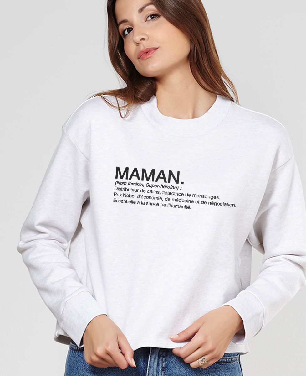 Sweatshirt femme Maman définition