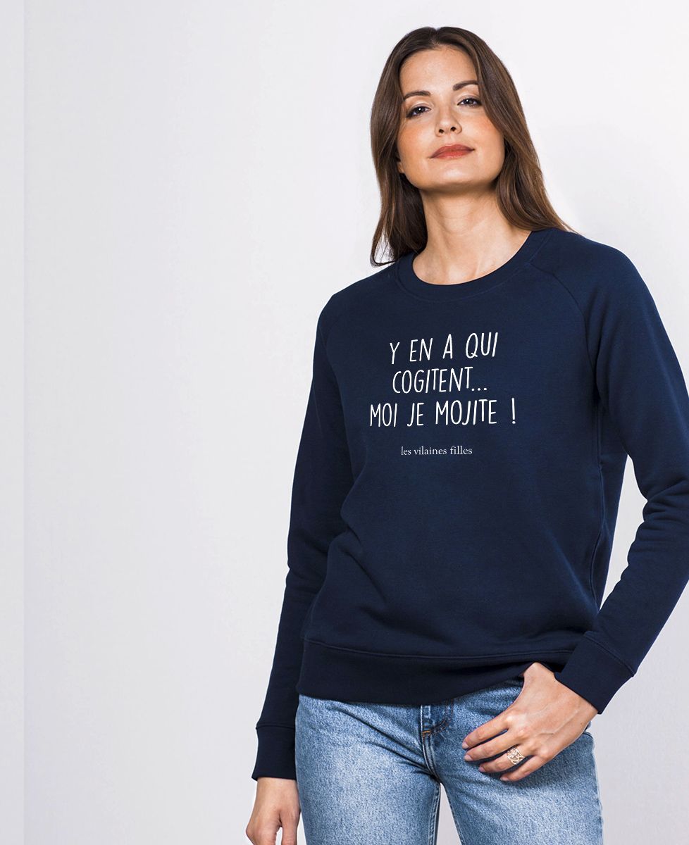 Sweatshirt femme Y'en a qui cogitent