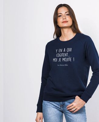 Sweatshirt femme Y'en a qui cogitent
